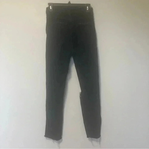 REVICE distressed destroyed black  skinny jeans - Picture 3 of 5